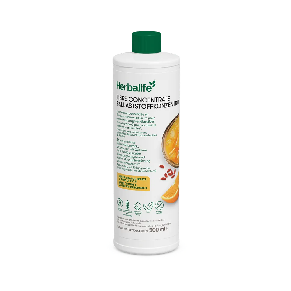 Herbalife Concentrato di fibre, gusto arancia dolce e bacche di goji 500 ml
