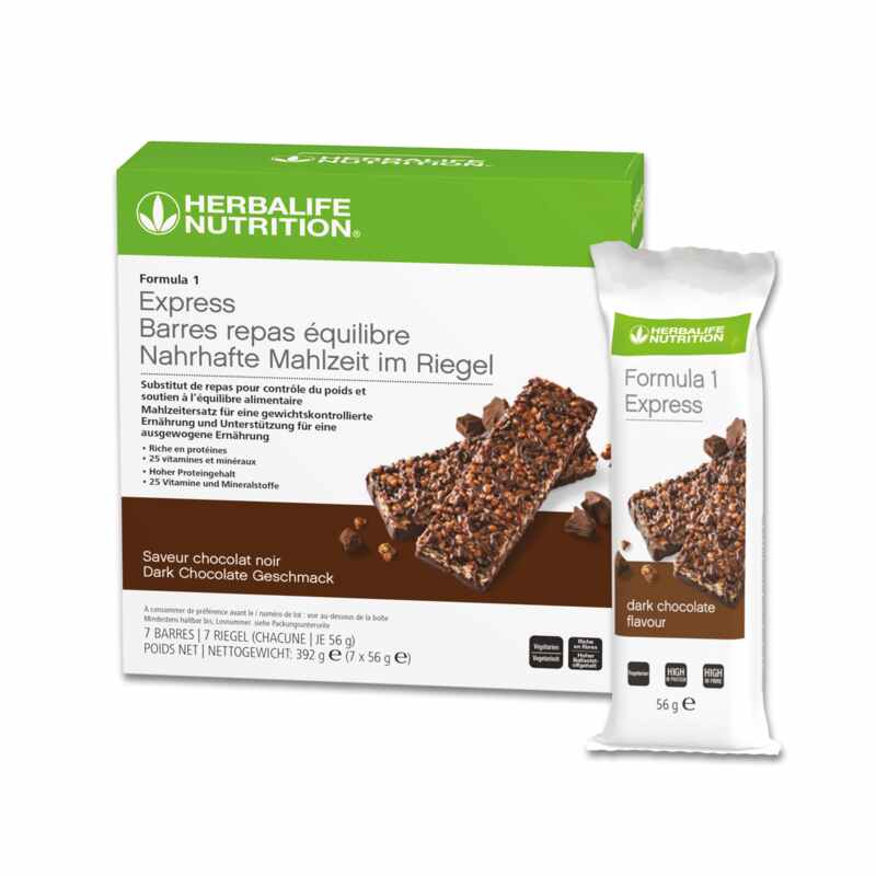 Herbalife Barretta Formula 1 Express Dark Chocolate 7 x 56 g