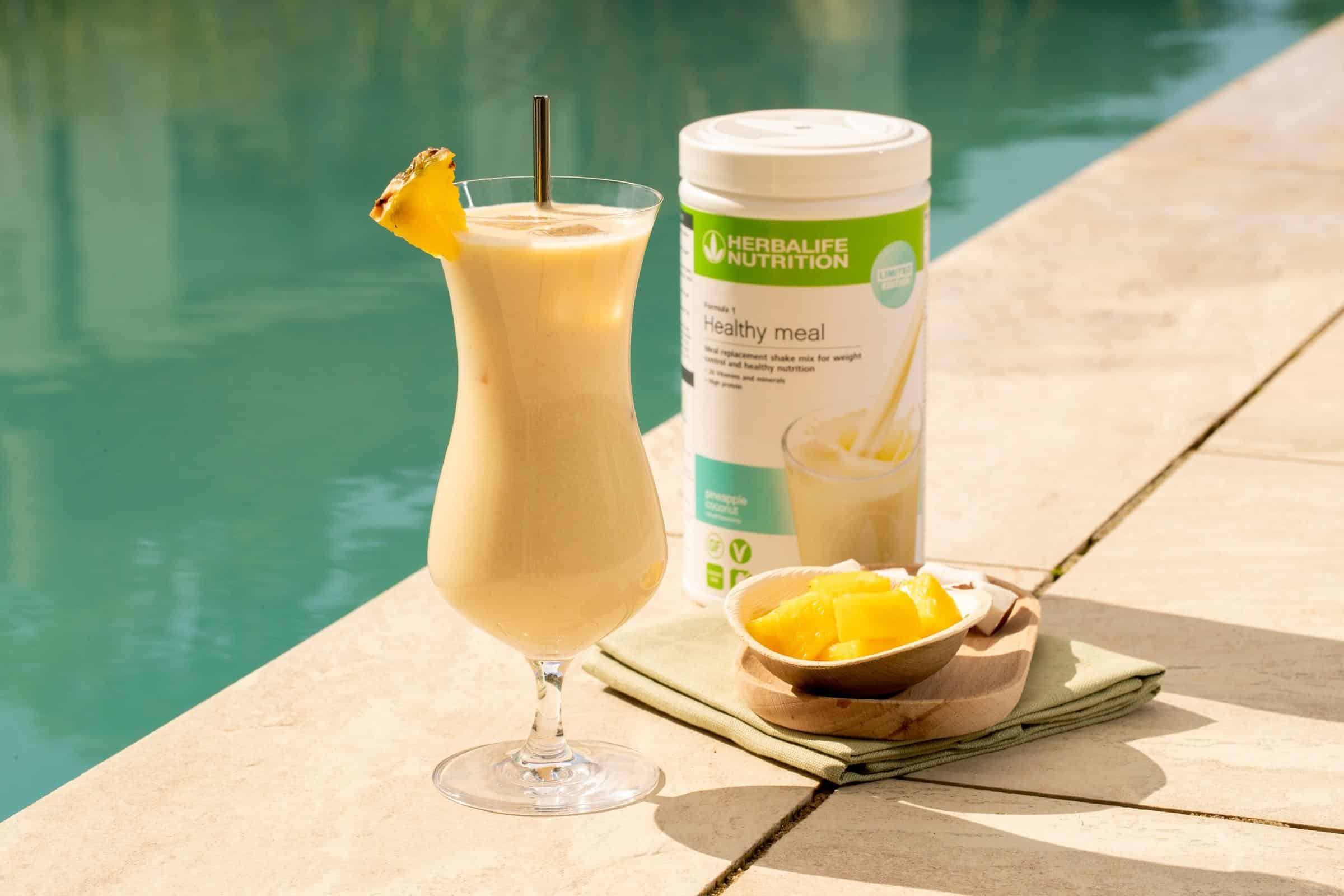 Piña Colada mocktail slushy