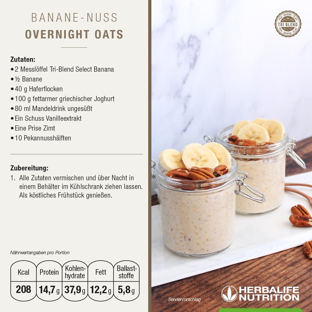 Porridge d'avena banana e noci