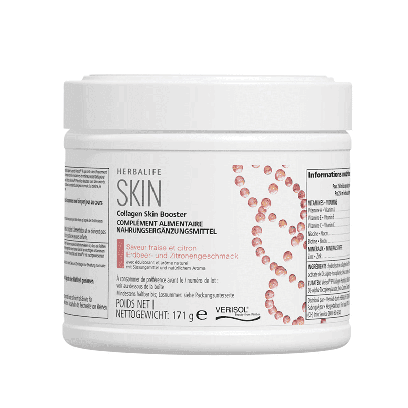 Herbalife Collagen Skin Booster – nutrimento per la tua pelle, gusto fragola e limone 171 g