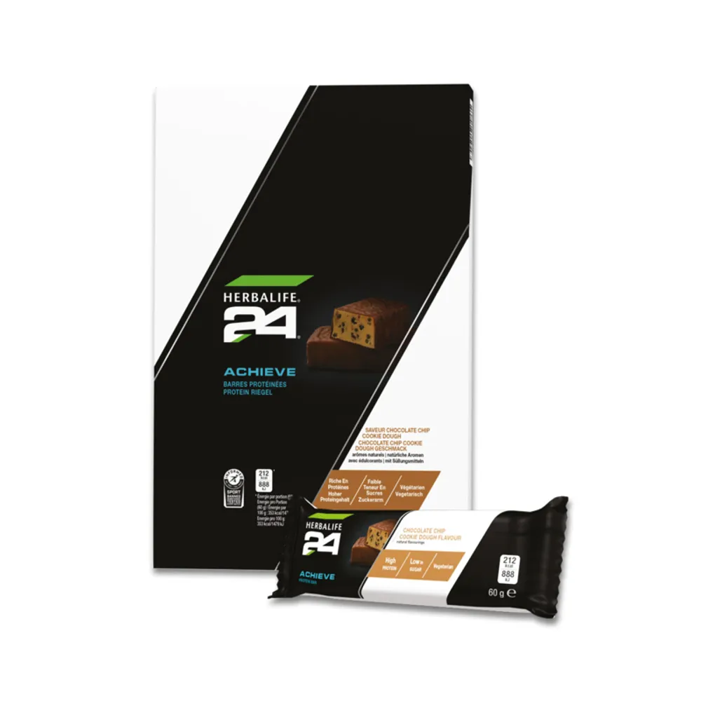 Herbalife H24 Barretta proteica – Chocolate Chip Cookie Dough 6 x 60 g