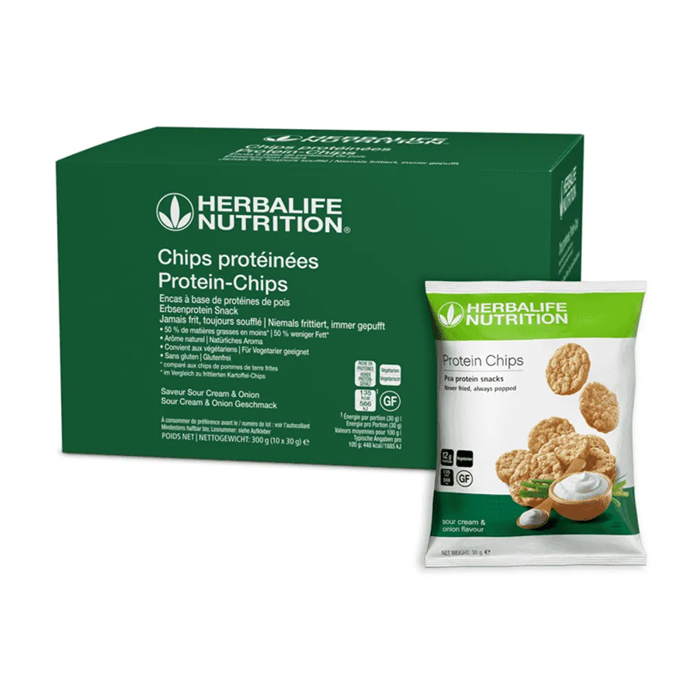 Herbalife Protein Chips Sour Cream & Onion 10 x 30 g