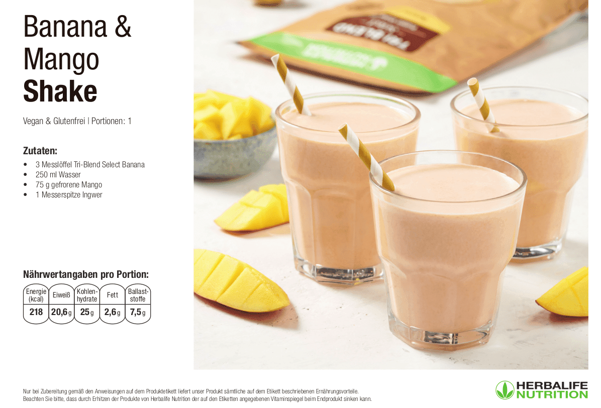 Frullato banana e mango