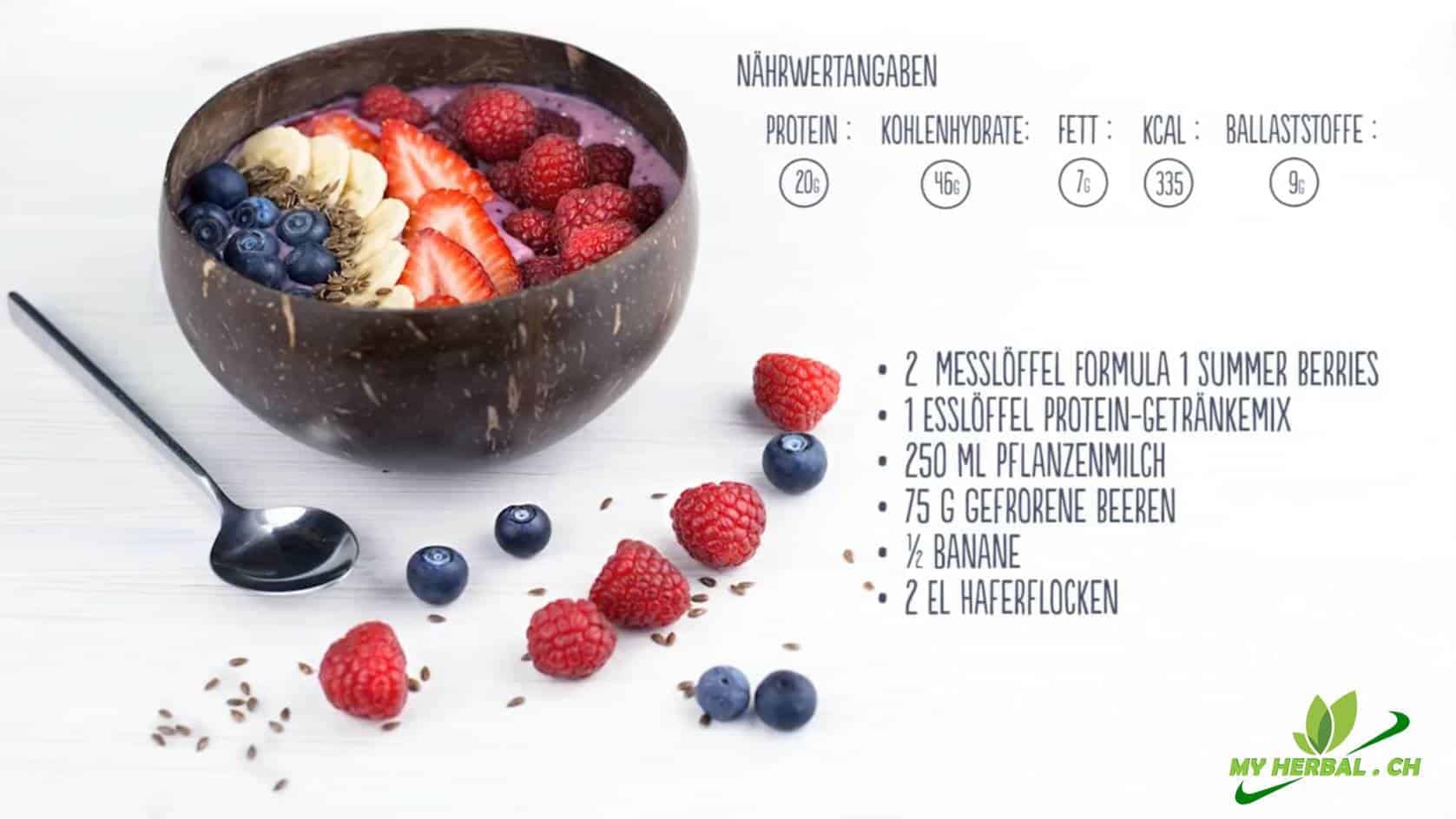 Smoothie bowl ai frutti di bosco