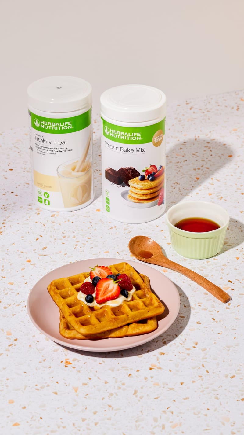 Protein-Waffeln