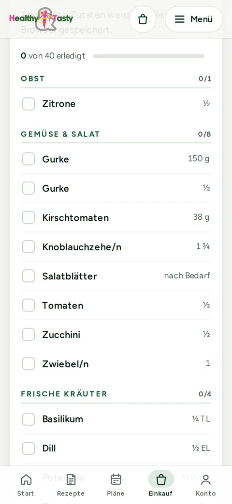 Shopping list