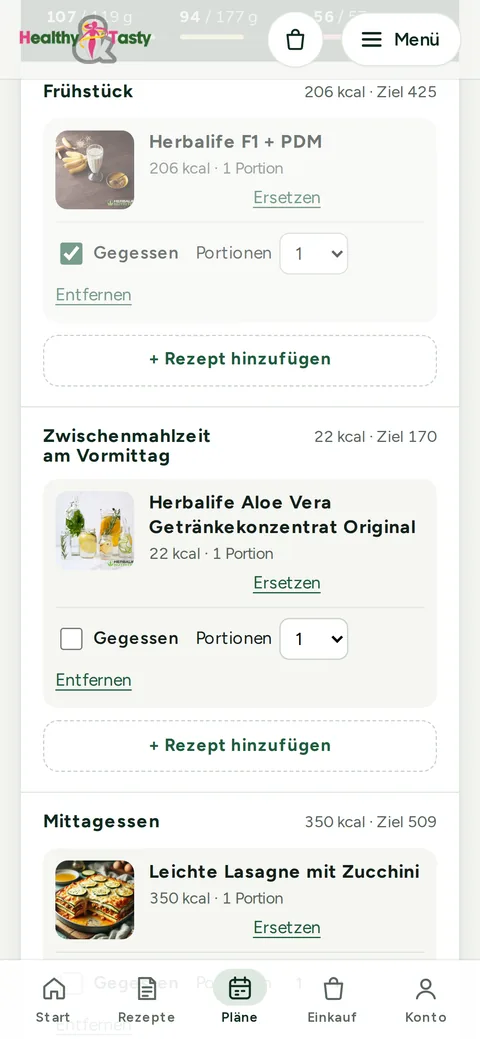 Meal plan