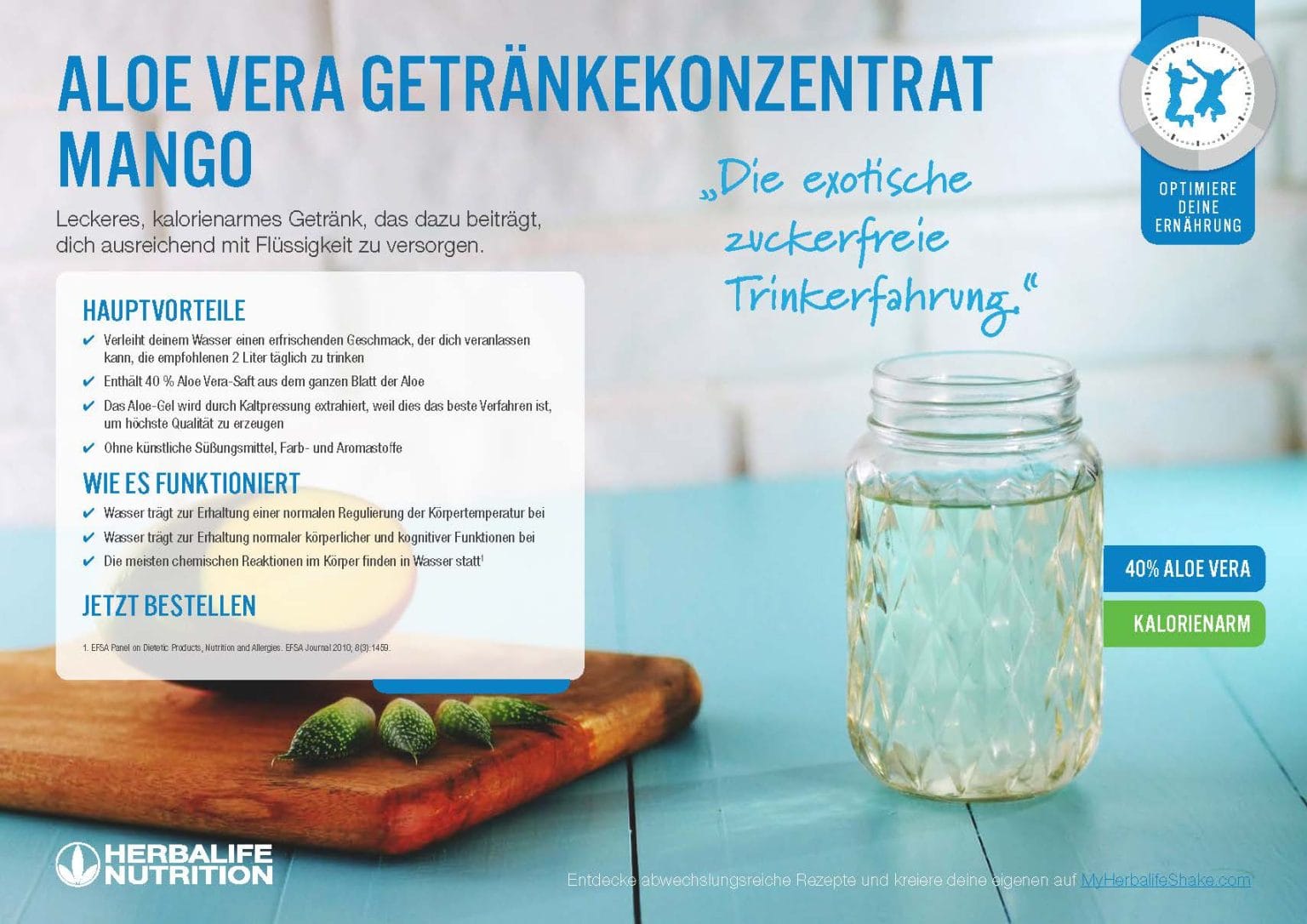 Herbalife Aloe Vera Getränkekonzentrat Mango MyHerbal.ch
