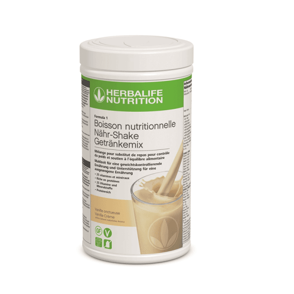 Herbalife-Formula1-Vanille-Shake Herbalife Formula 1 Vanille Shake für ausgewogene Ernährung und gesundes Abnehmen.