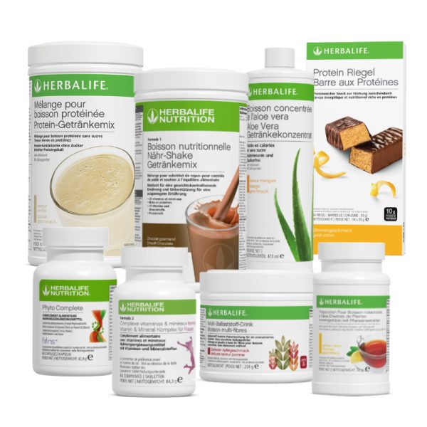 Herbalife Basisprogramm für Fortgeschrittene mit Power und Nährstoffen für aktive Gesundheit.